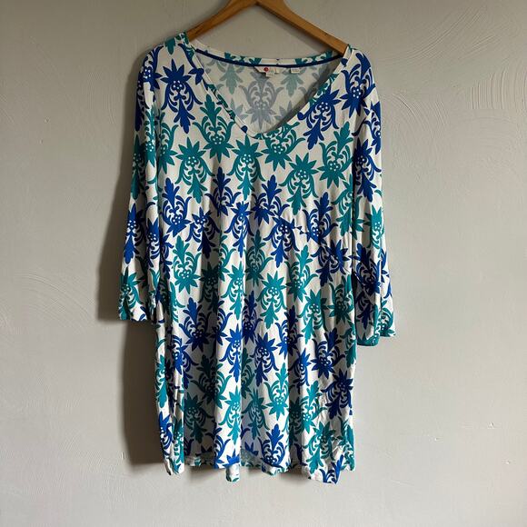 Boden White & Blue Tori Jersey Tunic - Picture 3 of 10